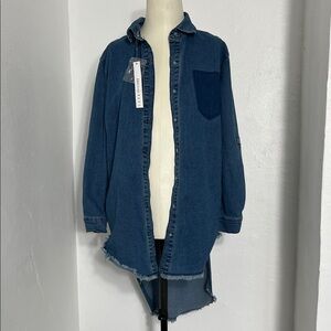 American Bazi Blue Denim Shirt Jacket